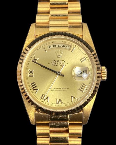 rolex oyster perpetual day date gold no day of week|Rolex Day-Date president price.